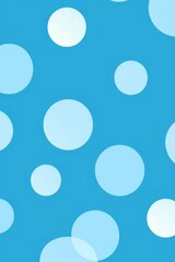 Wall Mural - White polka dots on blue background