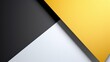 © Summit Art Creations - Background of three colors modern design, black, white and yellow. 3D illustration of exuberant. generative AI