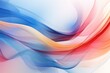 © Professional Art - abstract background with smooth lines in red, orange and blue colors