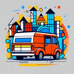 Illustration of a truck