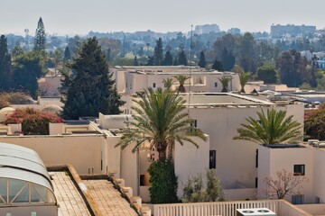 view of the town of the city In port el kantaoui, sousse, tunisia