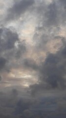 Wall Mural - vertical clouds in the sky