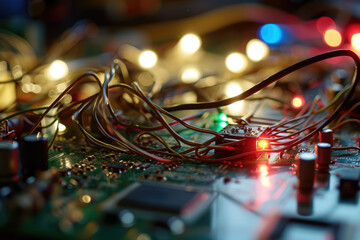 Poster - A circuit with a wire and a resistor