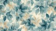 Beautiful floral motif. Leaves intertwined in a seamless pattern on a gentle background
