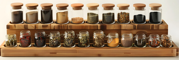 Wall Mural - kitchen spice rack kitchen set 