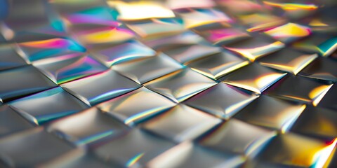 Wall Mural - Abstract, futuristic background design, modern illustration. Chromatic dispersion and thin film spectral effect.