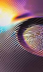 Wall Mural - Abstract, futuristic background design, modern illustration. Circle on the waves.