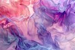 A colorful, flowing piece of fabric with a pink and purple hue