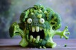 A horrible monster made from broccoli.