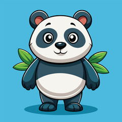 Poster - Cute panda vector illustration and artwork