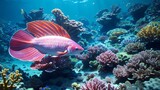Fototapeta Do akwarium - 海を泳ぐ魚