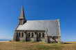 Church Notre Dame de la Garde (1856), chapel dedicated to Blessed Virgin. Etretat, Normandy, France, Europe.