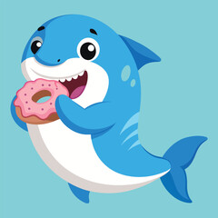 Poster - Cute dolphin vector artwork