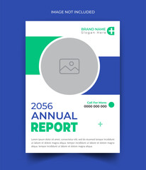 Wall Mural - Medical doctor healthcare services annual report science template