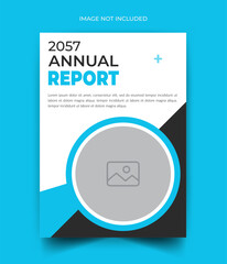 Wall Mural - Laboratory scientist health template annual report cover design