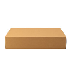 Wall Mural - Blank cardboard box isolated on transparent background, png