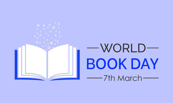 World Book Day celebrated every year of April 23, Vector banner, flyer, poster and social medial template design.
