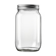 © nopommajun - A blank glass mason jar with a metal lid isolated on transparent background, png