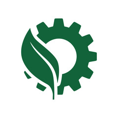 construction green gear logo 2.