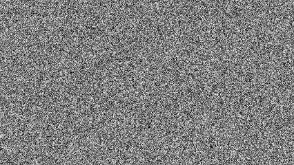 Poster - Old Retro TV - Static tv black and white noise caused by bad signal reception. Loop animation