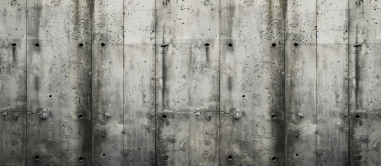 Poster - The black and white concrete wall is captured in this image. The textures and contrasts of the wall are highlighted, giving a raw and industrial aesthetic.