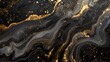 abstract black gold marble flow background