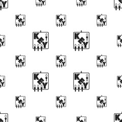 Wall Mural - Key Hanger Icon Seamless Pattern Y_2301003