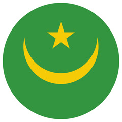 mauritania national flag, transparent background