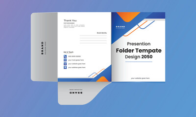 Wall Mural - Document folder design