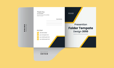 Wall Mural - presentation folder design folder template