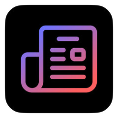 Wall Mural - Editable newspaper, newsletter vector icon. Part of a big icon set family. Perfect for web and app interfaces, presentations, infographics, etc