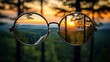 Clear Vision of a Serene Sunset in the Forest - Feeling Connected to Nature