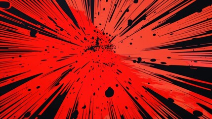 Aufkleber - Abstract red and black paint burst background. Perfect for artistic projects
