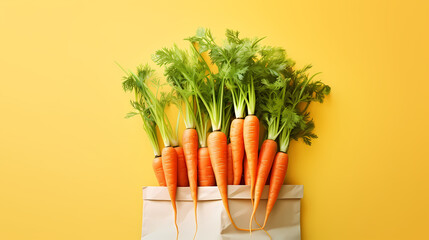 Wall Mural - organic carrots