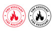 Fire resistant design logo template illustration