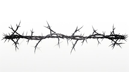 Wall Mural - Barbed Wire Fence