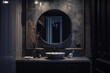 Bathroom, sink and faucet. Modern luxury bathroom design.