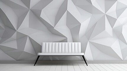 Wall Mural - Geometric Wallpaper Inspired by Japanese Origami - Modern Interior Design Style