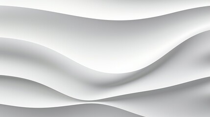 Wall Mural - White Abstract Texture in 3D Paper Art Style - Suitable for Various Design Projects