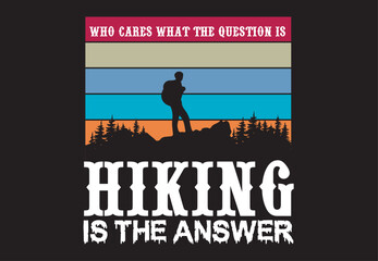 Take a hike t shirt design.