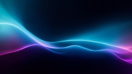 Wall Mural - intricate patterns of blue and purple lights on a dark canvas