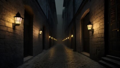 dark alleys where it is dangerous to walk