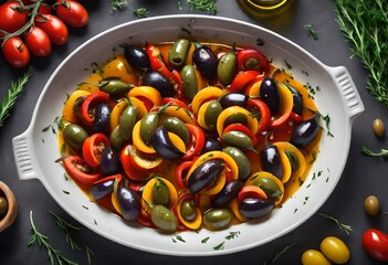 Poster - vegetables on a plate