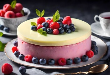 Sticker - cheesecake with berries