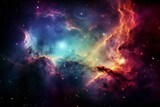 Fototapeta Kosmos - Nebula galaxy nebulas telescope view magnification space science astrophysics stars astronomy astrology cosmos universe abstract background fantasy worlds planets glowing dark ethereal wallpaper