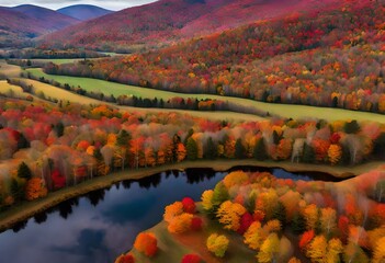 Sticker - fall colors in the mountains