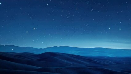 Aufkleber - Beautiful night sky with stars and majestic mountains in the background. Perfect for nature and landscape concepts.