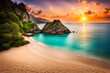 beautiful mediterranean tropical beach 