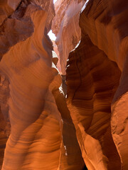 Beautiful light beams in the Antelope Canyon X. Canyon X is a slot canyon in Page, Arizona, USA, located in the exact same Antelope Canyon as the famous Upper and Lower Antelope Canyons.