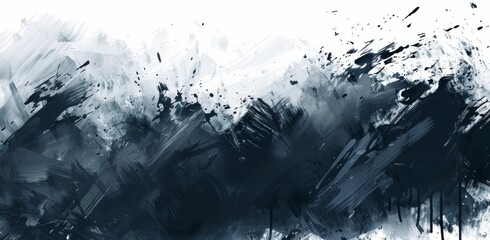 background.KS_black and white paint splatter background